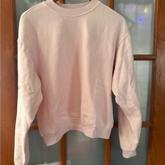 SKIMS Cotton Fleece Barley Pink Crewneck - Picture 4 of 4